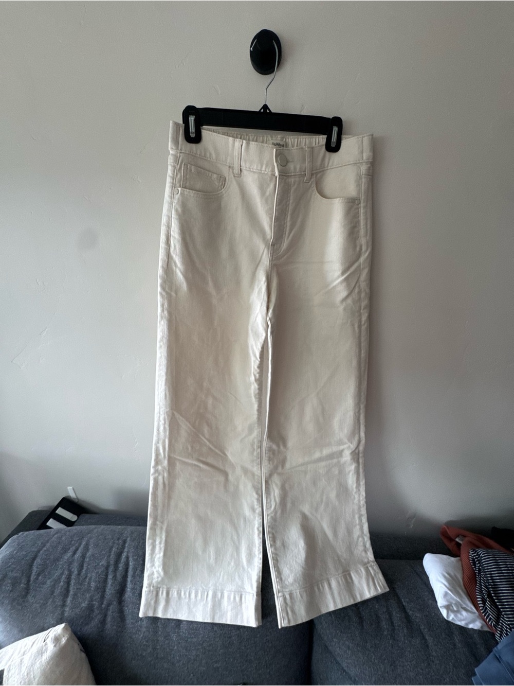 UpWest Cream Straight-Leg Jeans